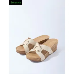 LUNA BLU by Westside Ivory Wedge-Heel Sandals - Exclusive-picture-38