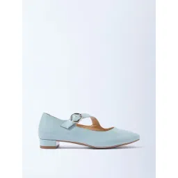 LUNA BLU by Westside Light Blue Block-Heel Mary Jane Shoes-picture-16