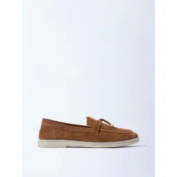 LUNA BLU by Westside Tan Suede Penny Loafers-picture-37