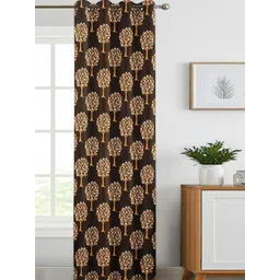 Lunar Days Brown Room Darkening Long Door Curtain-picture-12
