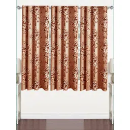 Lunar Days Brown Set of 3 Floral Room Darkening Window Curtain-picture-22
