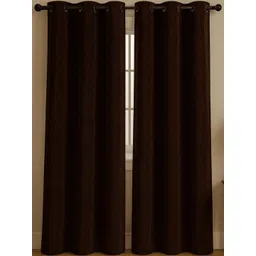 Lunar Days Coffee Brown Set of 2 Room Darkening Door Curtain-picture-30