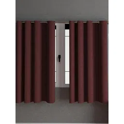 Lunar Days Coffee Brown Set of 2 Room Darkening Window Curtains-picture-21