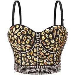 luolingongjue Women's Suspender Corset Top Breast Support & Body Shaping Outerwear Bustier-picture-46