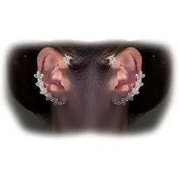 luolinice Crystal Ear Cuffs Non Pierced Ear Wrap Earrings Rhinestone Zircon Star Moon Earrings Bridal Wedding Jewelry for Women-picture-45