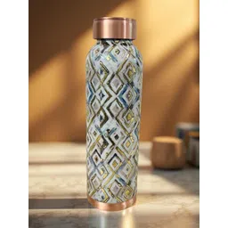 Lupaava Grey & Gold-Toned Single Copper Other Water Bottle-picture-33