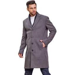Wool Solid Coat For Men-image-19