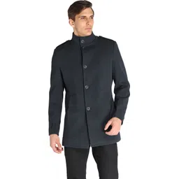 Wool Solid Coat For Men-image-3