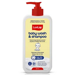 Luv Lap 2-in-1 Cleansing Baby Wash & Shampoo with Chamomile Oatmeal & Shea Butter Tear & Paraben Free - 400 ml-picture-12