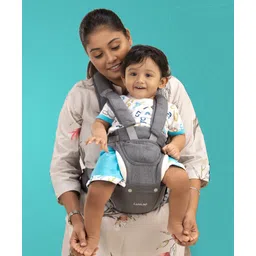 luv lap LuvLap Comfy Baby Carrier with Detachable Hip Seat 3 in 1 Ergonomically Designed - Grey-picture-19