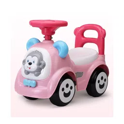 luv lap LuvLap Sunny Manual Push Ride On Car with Steering Music & Horn - Pink-picture-26