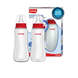 LuvLap Kids Pack of 2 Slim Neck Feeding Bottle250ml-picture-15