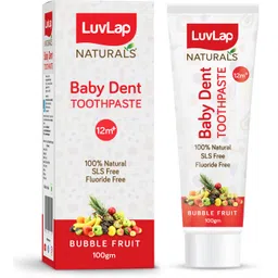 luvlap Naturals Baby Dent 100% Natural Toothpaste for Kids, SLS & Flouride Free, 100g Toothpaste-picture-12