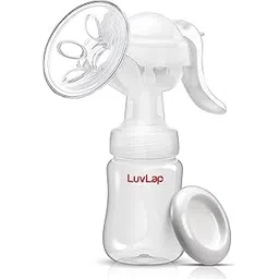 LuvLap Manual Breast Pump, 3 Level Suction Adjustment, easy massage cushion & ergonomic handle for easy & painless breast milk expression, 2pcs Breast pads free, Soft & Gentle, BPA Free-picture-11