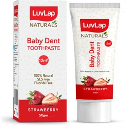 luvlap Naturals Baby Dent 100% Natural Toothpaste for Kids, SLS & Flouride Free,50g Toothpaste image 1