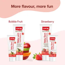 luvlap Naturals Baby Dent 100% Natural Toothpaste for Kids, SLS & Flouride Free,50g Toothpaste image 4