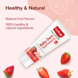 luvlap Naturals Baby Dent 100% Natural Toothpaste for Kids, SLS & Flouride Free,50g Toothpaste image 2