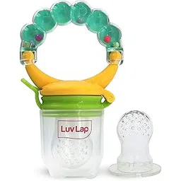 LuvLap Silicone Food/Fruit Nibbler with Extra Mesh, Soft Pacifier/Feeder, Teether for Infant Baby, Infant, Pearly Green, BPA Free-picture-12
