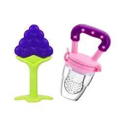 Luvlittle Silicone BPA Free Natural Organic Nipple Teethers and Fruit Nibbler Feeder for Newborn Baby Boy - Baby Girl, Infant, Babies- PACK OF 2- Colour May Vary-picture-19