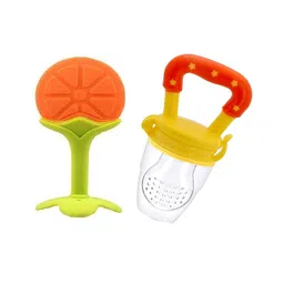 Luvlittle Silicone BPA Free Natural Organic Nipple Teethers and Fruit Nibbler Feeder for Newborn Baby Boy - Baby Girl, Infant, Babies- PACK OF 2- Colour May Vary-picture-20