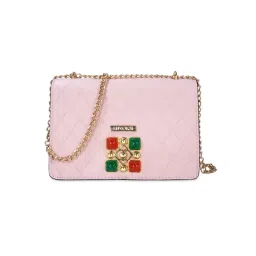 Luvoksi Pink Quilted Medium Sling Bag-picture-24