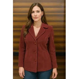 luvyduvy velvet Solid Coat For Women-picture-20