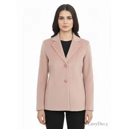 luvyduvy velvet Solid Coat For Women-picture-10