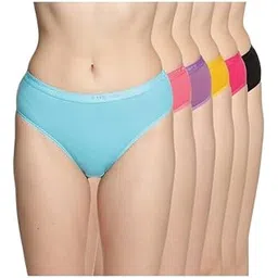Women's High Coverage Outer Elastic Hipster Panties - Super Combed Cotton Elastane Stretch, Mid Waist, StayFresh Treatment, Pack of 6 (Colors & Prints May Vary)-image-6