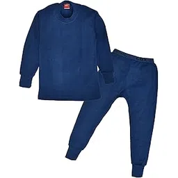 Lux Cott's Wool Boys Round Neck Full Sleeves Thermal Top and Bottom Set | Thermal Set for Kids | Winter Base Layer Top & Bottom for Boys | Boy's Thermal Underwear Set-picture-13
