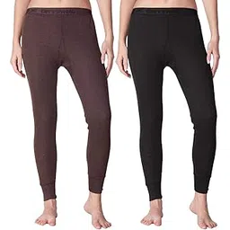 Lux Cottswool Women Premium Lower/Trouser Thermal - Pack of 2 (Assorted_100 cm)-image-33