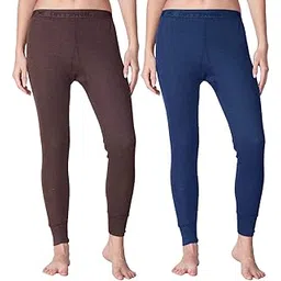 Lux Cottswool Women Premium Lower/Trouser Thermal - Pack of 2 (Multi-ColorMulti-Color_ 85 cm)-image-34