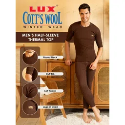 LUX COTT'S WOOL Men Top Thermal image 2