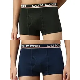 lux cozi Bigshot Men's Cotton Semi Long Trunk. (Pack of 2)-picture-36