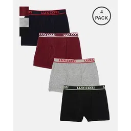 lux cozi Boys Pack of 4 Boxer Briefs with Elasticated Waist-picture-13