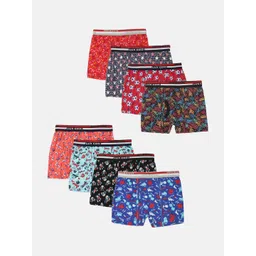 Lux Cozi Boys Pack of 8 Printed Assorted Trunks-picture-11