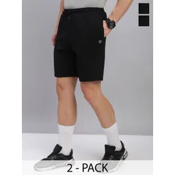 Lux Cozi Men Pack of 2 Antimicrobial Technology Relaxed Fit Shorts-picture-28