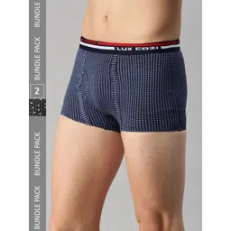 Lux Cozi Men Pack Of 2 Assorted Cotton Trunks-picture-37
