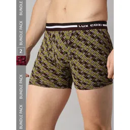 Lux Cozi Men Pack Of 2 Assorted Cotton Trunks COZI_BIGSHOT_LONGS_PRINT_OE_AST1_2PC-picture-31