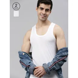 Lux Cozi Men Pack of 2 Round Neck Sleeveless Innerwear Vests-picture-23