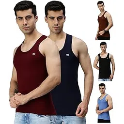lux cozi Men's 100% Cotton Vest| Vest for Men | Pack of 5 | Color May Vary-picture-18