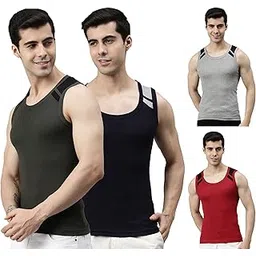 lux cozi Men's Cotton Regular Fit Vest-picture-26