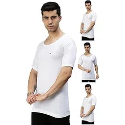 lux cozi Men's Cotton Regular Fit Vest (Pack of 4)-picture-33