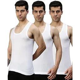 lux cozi Men's Cotton Vest (Pack of 3)-picture-14