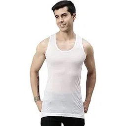 lux cozi Men's White Premium Cotton Vest-picture-17