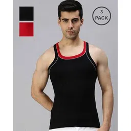 lux cozi Pack of 3 Sleeveless Vest-picture-19