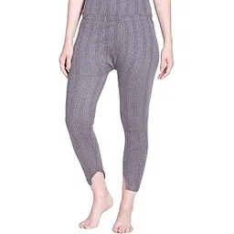 lux inferno Charcoal Melange Full Length Women's Premium Thermal Lowers/Trousers/Bottom/Pyjamas - Pack of 1 (#Lower-90cm)-picture-36