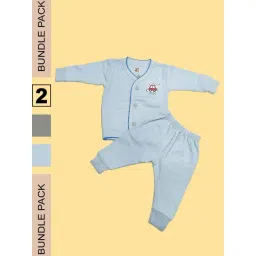 LUX Inferno Kids Grey & Blue Printed Full Sleeves Thermal Set(Pack of 2)-image-31
