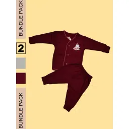 LUX Inferno Kids Maroon & Grey Printed Full Sleeves Thermal Set(Pack of 2)-picture-40
