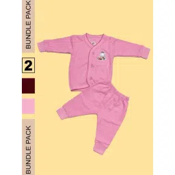 LUX Inferno Kids Maroon & Pink Printed Full Sleeves Thermal Set(Pack of 2)-picture-28