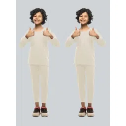 LUX Inferno Kids White Skinny Fit Full Sleeves Thermal Set (Pack of 2)-image-8